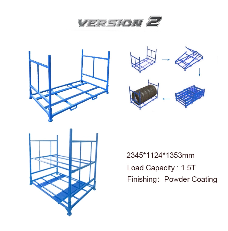 Warehouse Factory Tyre Wholesaler Used Metal Stackable Tire Transport Storage Rack