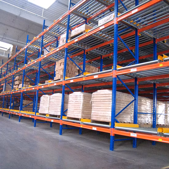 Hochleistungs-Paletten-Flow-Fifo-Regal aus Stahl für Industrielager