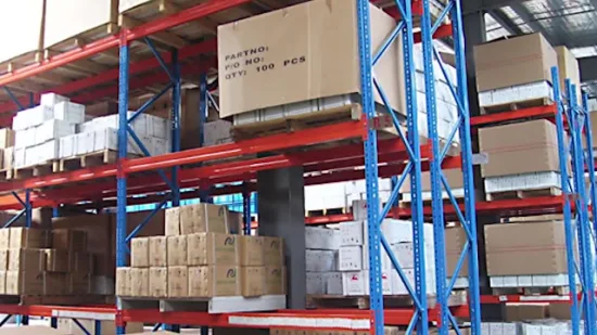 Zertifiziertes Hochleistungs-Palettenregal für die Lagerung im Industrielager